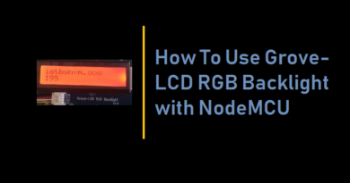 How To Use Grove-LCD RGB Backlight with NodeMCU