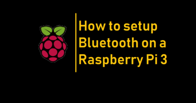 How to setup Bluetooth on a Raspberry Pi 3