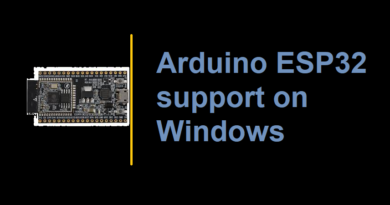 Arduino ESP32 support on Windows
