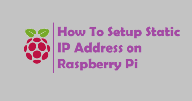 How To Setup Static IP Address on Raspberry Pi