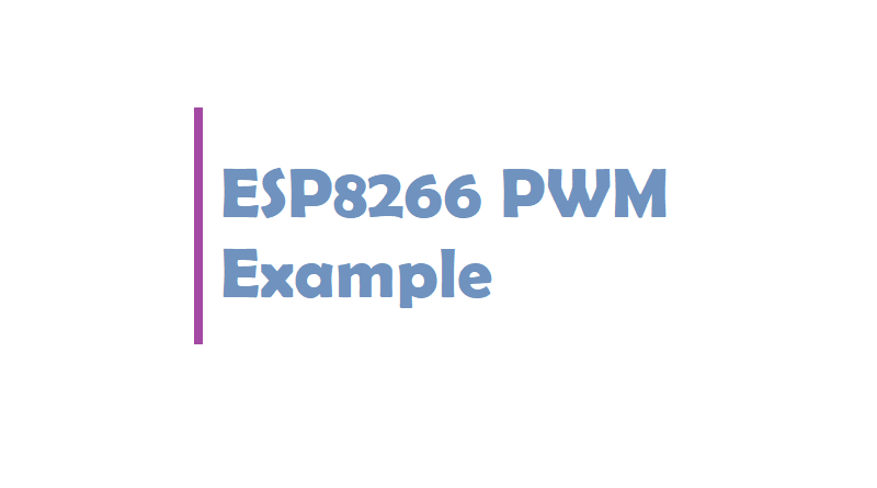 ESP8266 PWM