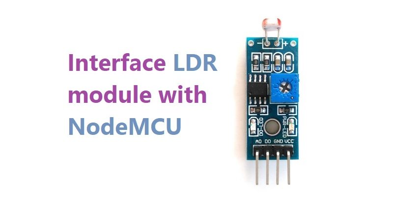 Interface LDR module with NodeMCU
