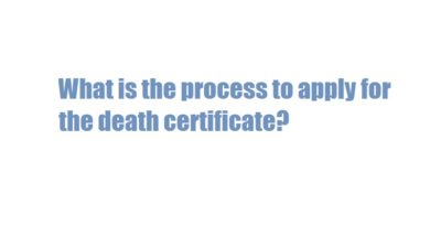 What is the process to apply for the death certificate?