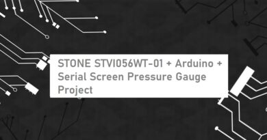 STONE STVI056WT-01 + Arduino + Serial Screen Pressure Gauge Project