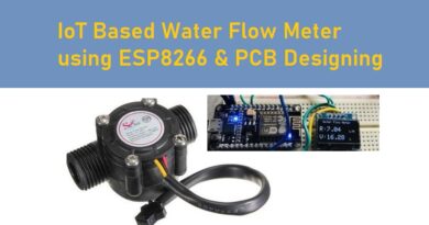 IoT Based Water Flow Meter using ESP8266 PCB Designing