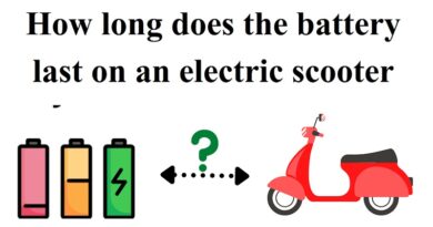 How long does the battery last on an electric scooter