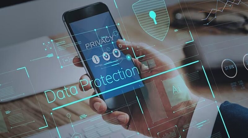 privacy security data protection shield graphic concept